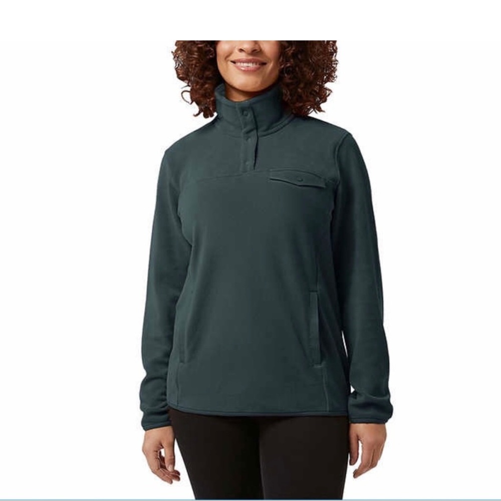 32 Degrees Ladies' Snap Fleece Pullover